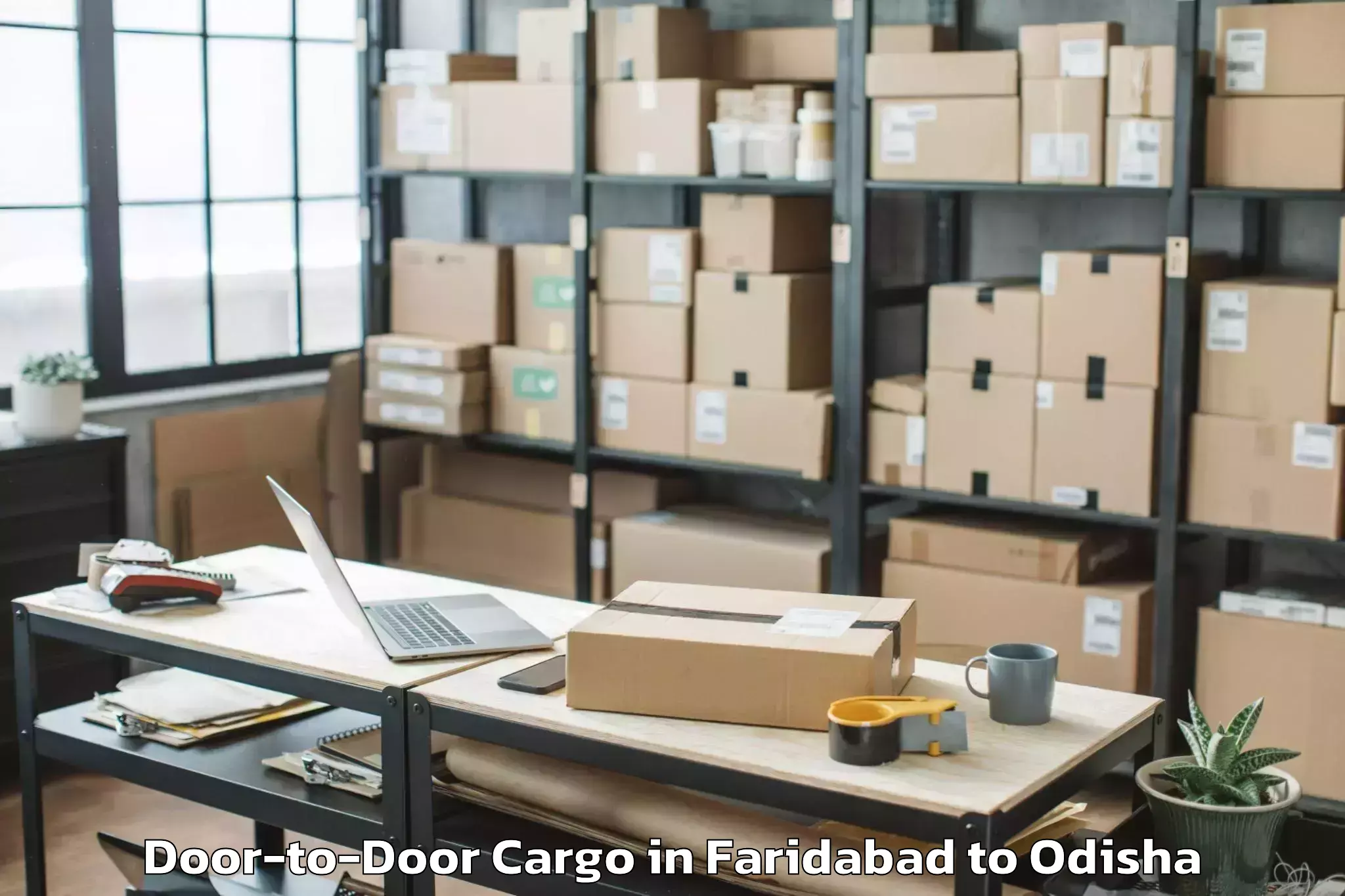 Book Faridabad to Karanjia Door To Door Cargo Online